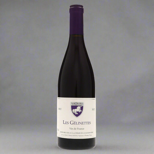 Vibrant red cherry, earthy, balanced. 2022 Grolleau from Loire’s Ferme De La Sansonniere. Biodynamic, no sulfur, unfiltered, pure terroir expression.