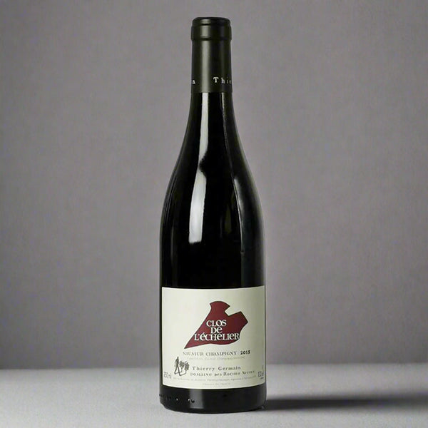 Biodynamic Loire Cab Franc by Thierry Germain. Hand-harvested, native yeast, aged in foudres. Blackcurrant, earth, mineral, vibrant, saline.