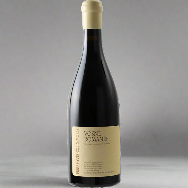 Organic, biodynamic Vosne-Romanée Chardonnay by Pierre-Yves Colin-Morey. White flowers, citrus, mineral. Native yeast, no fining, 2018, 13%.