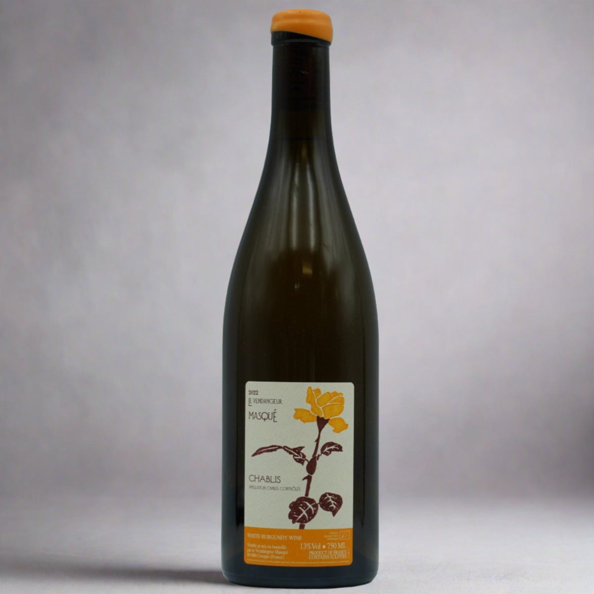 Alice &amp; Olivier De Moor, Vendangeur Masque Chablis

lean and vibrant, zingy citrus, crunchy green apple, slight mineral finish, white peach  chardonnay. 