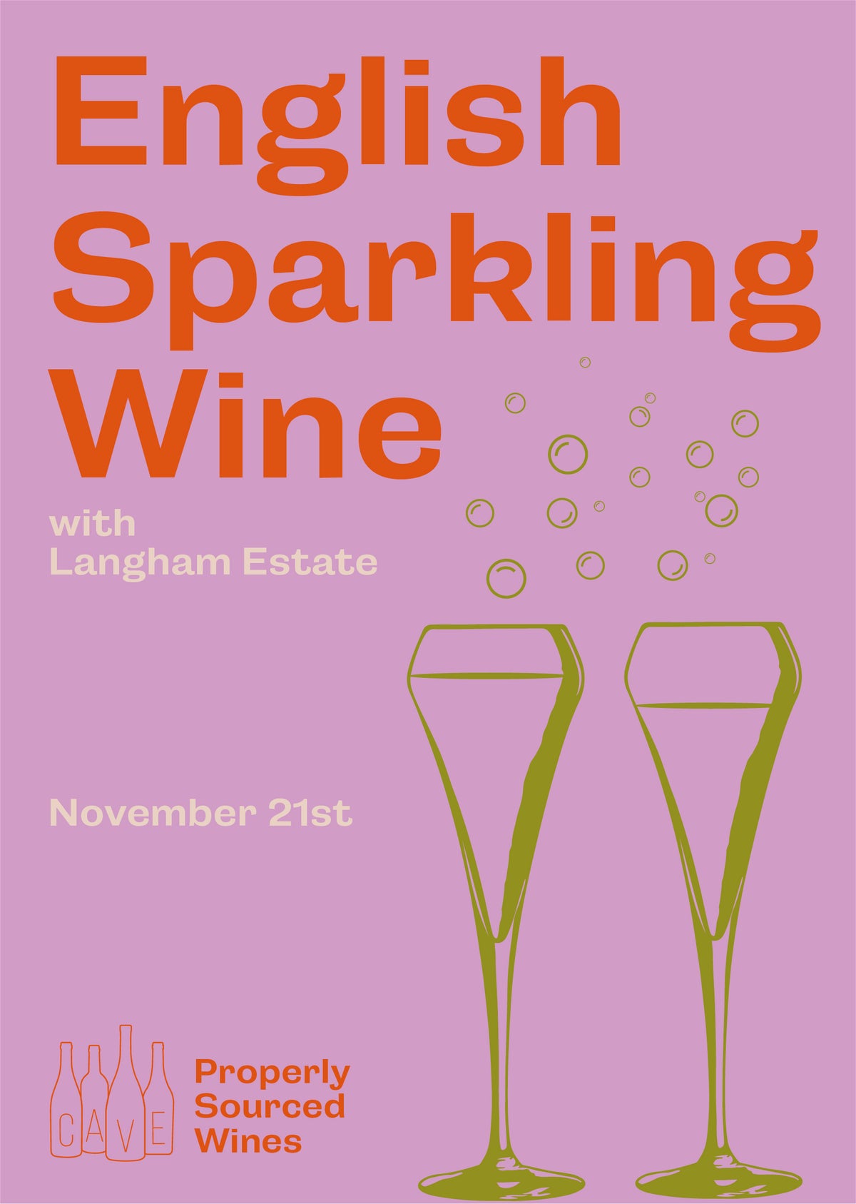 November 21st Wine Tasting - English Sparkling Wine