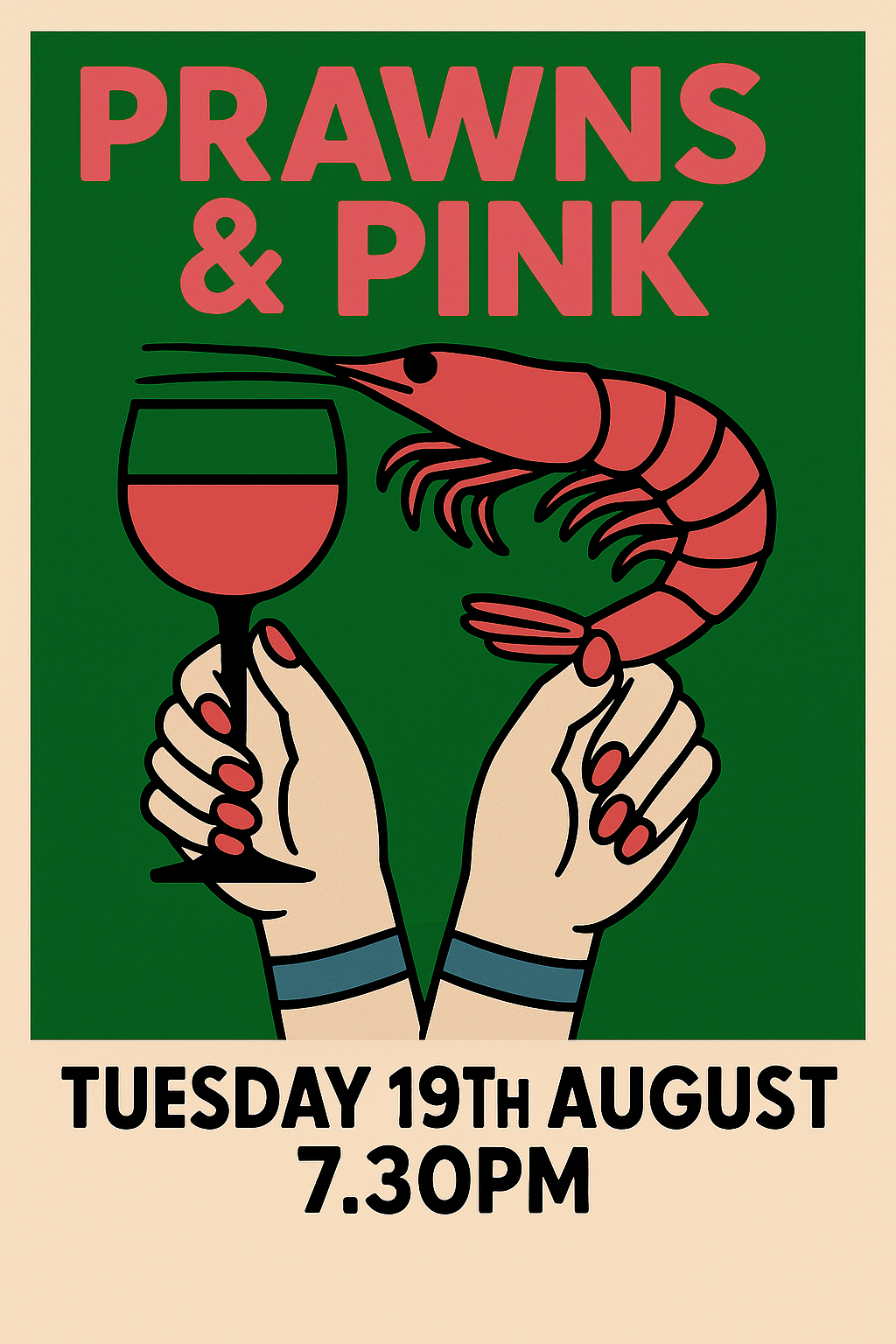 Prawns &amp; Pink Wine Tasting