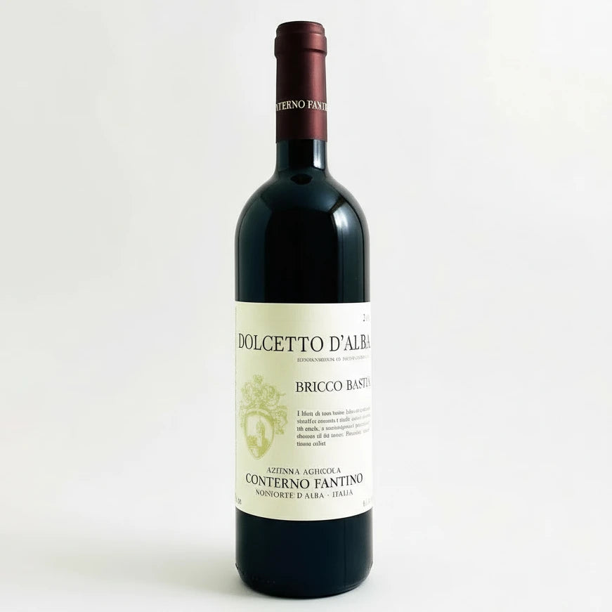 Conterno Fantino Dolcetto d’Alba 2022 (Organic) – Bright, floral red with black cherry, violet & almond notes. Stainless-steel aged. 13% ABV, Italy.