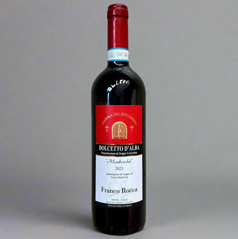 Franco Rocca, Dolcetto D'Alba 'Monbriche', 2021 – Takeaway Red Wine from Cave Bristol